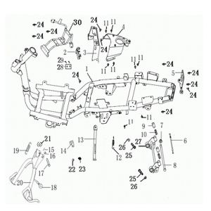 Rahmen Generic Roc silver 2010 2-Takt