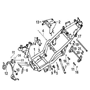 Rahmen Generic Xor yellow 2009 2-Takt