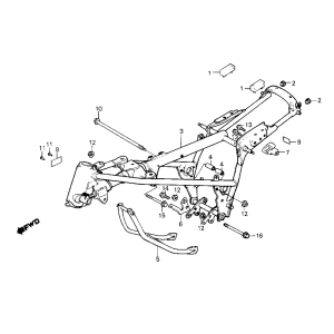 Rahmen Honda MB50/MB80