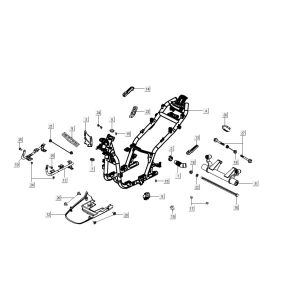 Rahmenteile Kymco Agility 16'+ 4-Takt-Einspritzung euro4 mattgrau