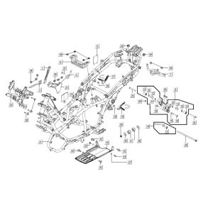 Rahmen Kymco Xciting 400i Yellow