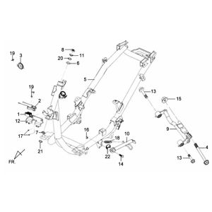 Rahmen/Motoraufhängung Sym Mio