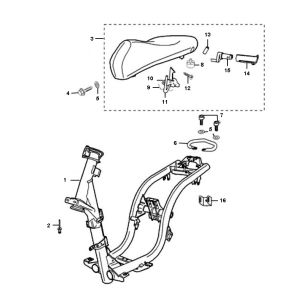 Rahmen Peugeot Ludix ein 2-Takt