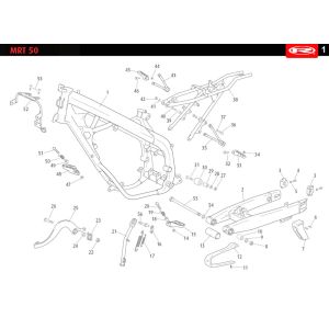 Rahmen Rieju MRT enduro blue 2010 2-Takt