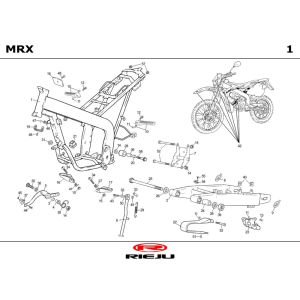 Rahmen Rieju MRX blue 2004 2-Takt