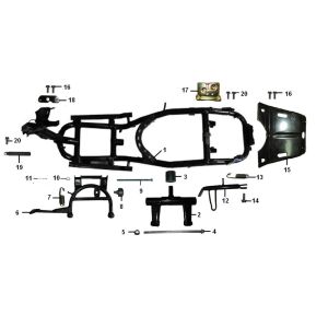 Rahmen Riva Sport VX50S 4-Takt