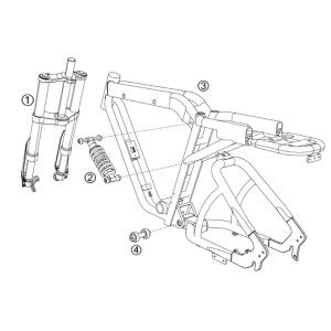 Rahmen Yadea Trooper 01 Fatbike