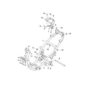 Rahmen Yamaha Aerox 2-Takt