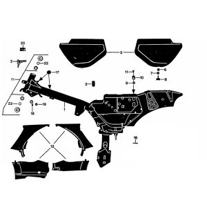 Rahmen Zundapp 530 alle Typen
