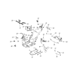 Rahmen Kymco People S 50i E4 Blau