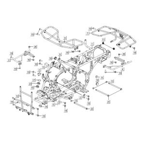 Rahmenteile Kymco MXU 300R