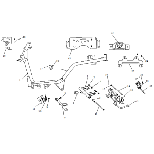 Rahmenteile AGM Ape50 schwarz