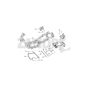 Rahmenteile Santini Capri 125cc schwarz