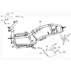 Rahmenteile Benzhou ZN50QT-36 schwarz