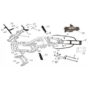 Rahmenteile China GT Champagner