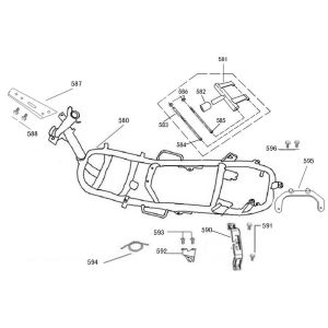 Rahmenteile China R8 weiß