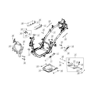 Rahmenteile Kymco New Dink 4-Takt deep ocean blue