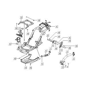 Rahmenteile Kymco Vitality 2t ac blue