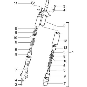 Telegabel Teile Piaggio Liberty 2-Takt bis 2005