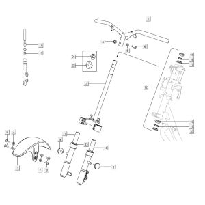 Telegabel Niu M1 anthrazit