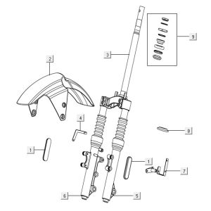 Vordergabel Niu NQI Cargo