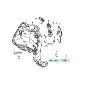 Vordere Innenabdeckung Sym E-Fiddle Slate Blue (GY7547UL)