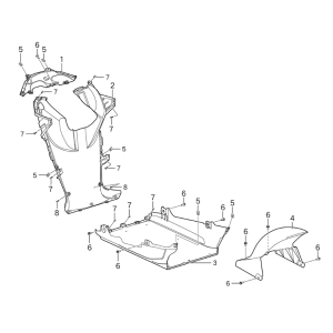 Yadea Voltguard vorderer Innenkotflügel