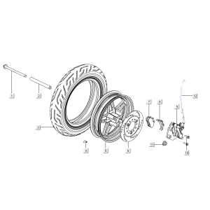 Vorderrad - Bremse Niu M+ Sport