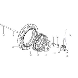 Vorderrad - Bremse Niu M1