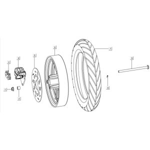 Vorderrad Niu NQI Cargo