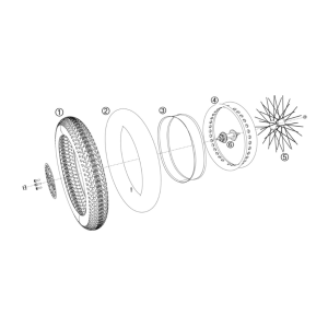 Yadea Trooper 01 Fatbike Vorderradsatz
