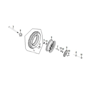 Vorderrad Sym E-Fiddle