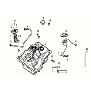 Fuel tank Sym Jet 14 125I LC E5 2021-2024