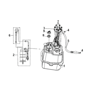 Fuel tank Sym ADX 125i ABS+ TCS E5 2023
