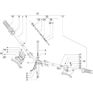 Gasbremshebel Piaggio Zip 2000 2-Takt AC