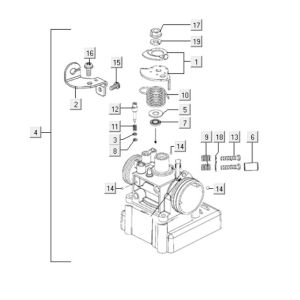 Gassgriffe Kymco Downtown 125i