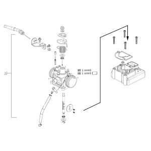 Drosselklappengehäuse AGILITY 16+ 4T 200i Matt Metallic Hellblau