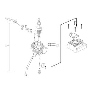 Drosselklappengehäuse AGILITY 16+ 4T 200i Matt Metallic Silber