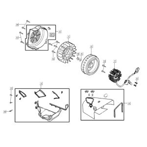 Generator Lüfterabdeckung Kymco Agility City 16 200i