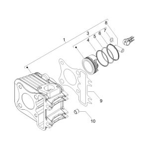 Zylinder Piaggio Fly 4-Takt