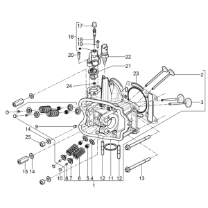Gruppenkopf - Ventile Piaggio MP3 350 Maxi Sport E4 ABS 2018-2020 (EMEA)