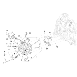 Gruppenkopf - Ventile - Vespa GTS 125 4T E5 ABS 2021 (EMEA)
