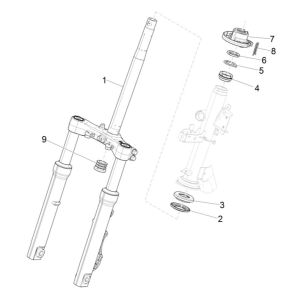 Piaggio Medley 125 ABS E5 2021-2022 Lenklagergruppe (EMEA)