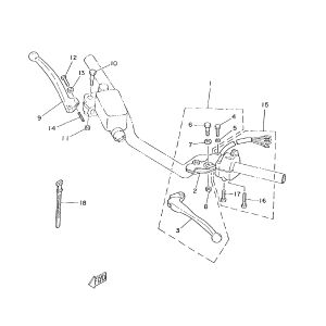 Handels links en rechts Yamaha FS1