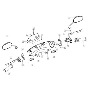 Spiegel - Lenkdeckel Niu M+ Sport