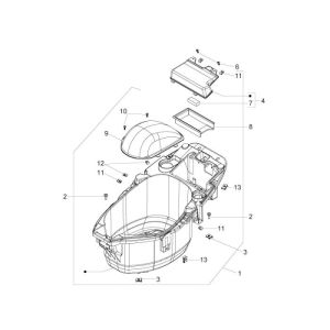 Buddybin Piaggio Zip 2000 2-Takt AC
