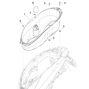 Piaggio Medley 125 ABS E5 2021-2022 Helmfach (EMEA)