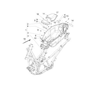 Piaggio Beverly 300 IE ABS E4 2016 - 2020 Helmfach (EMEA)