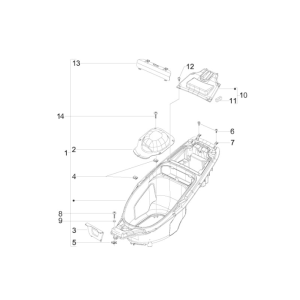 Helmauskleidung Gilera Runner 50 SP 2010-2017