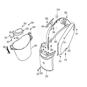 Helmback - Hauben China Flash /Pico Anthrazit matt